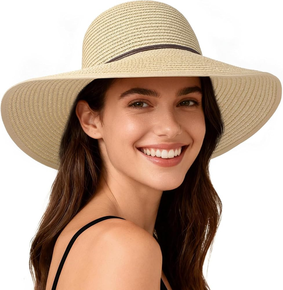 Sun Hats for Women, UPF 50+ Sun Protection, Beach Hat with Wide Brim | Amazon (US)
