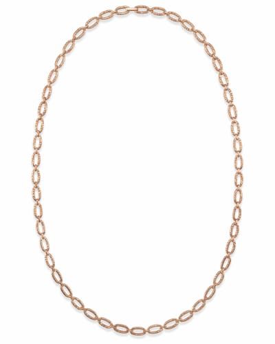 32 Inch Chain Link Necklace in Rose Gold | Kendra Scott