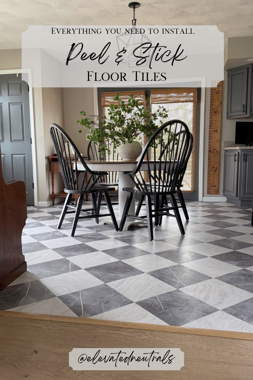 Everything you need to install Peel & Stick Floor Tiles! 

If you’re not ready to purchase just yet, no problem! 
Be sure to hit the heart icon - this will automatically save that product to your favorites and you will be notified if/when it goes on sale.

I used the Chris Loves Julia Bonneville 12x12 Vinyl Tiles by Floor Pops in the colors Beige & Gray.

I love how this marble look completes our farmhouse kitchen!

#LTKHome