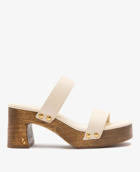 Larroudé x Kenneth Cole: Sandal Ivory Leather | Kenneth Cole