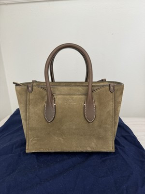 Polo Ralph Lauren Calf-Suede Mini Sloane Satchel | eBay US