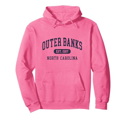 Vintage Outer Banks Est 1587 OBX North Carolina NC Retro Pullover Hoodie | Amazon (US)
