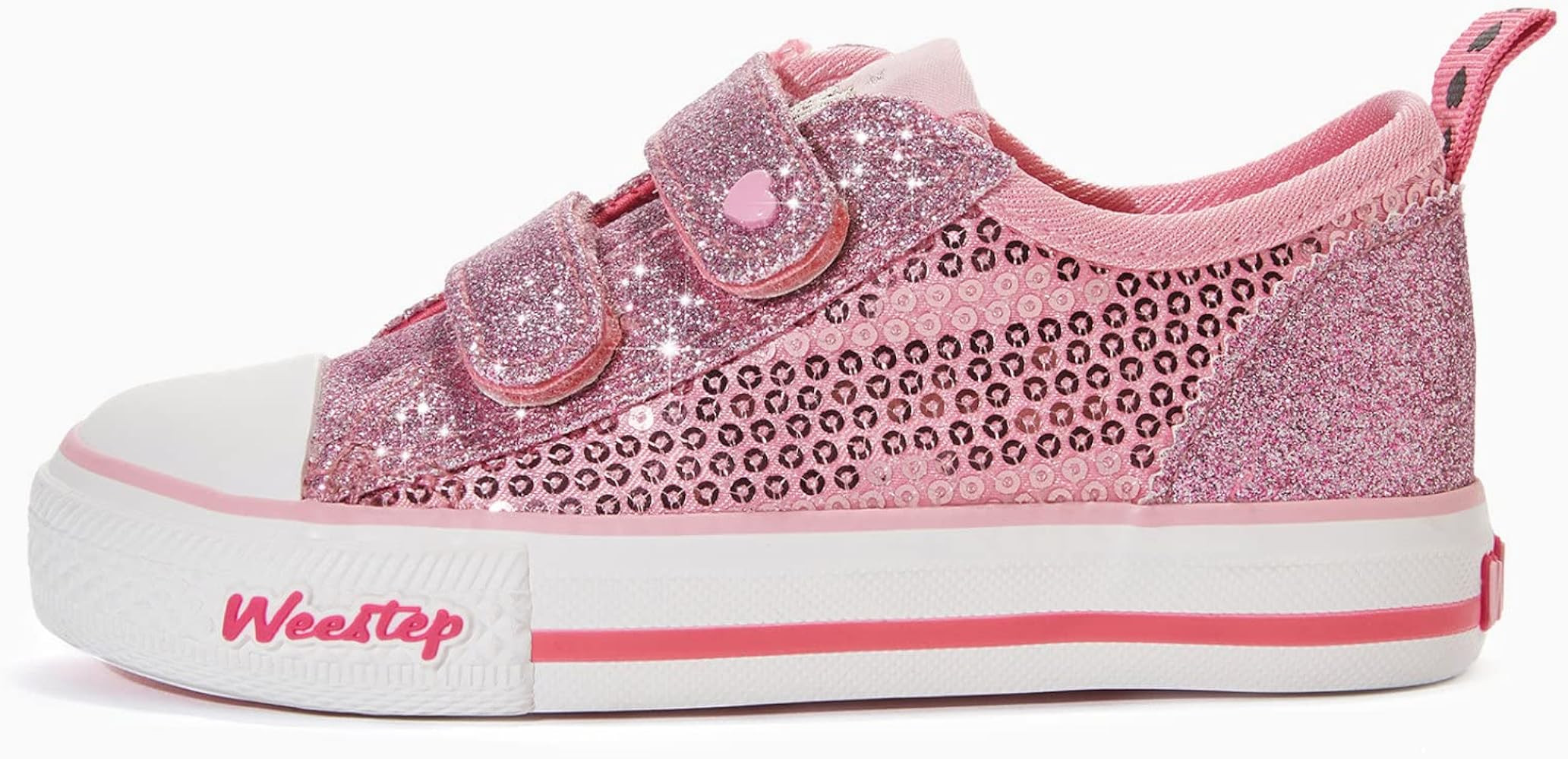 Toddler/Littke Kid Girls Glitter School Casual Sneakers | Amazon (US)