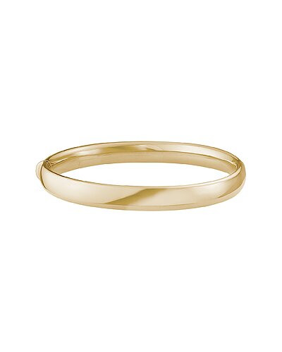14K Italian Gold Hinge Bangle Bracelet | Rue La La