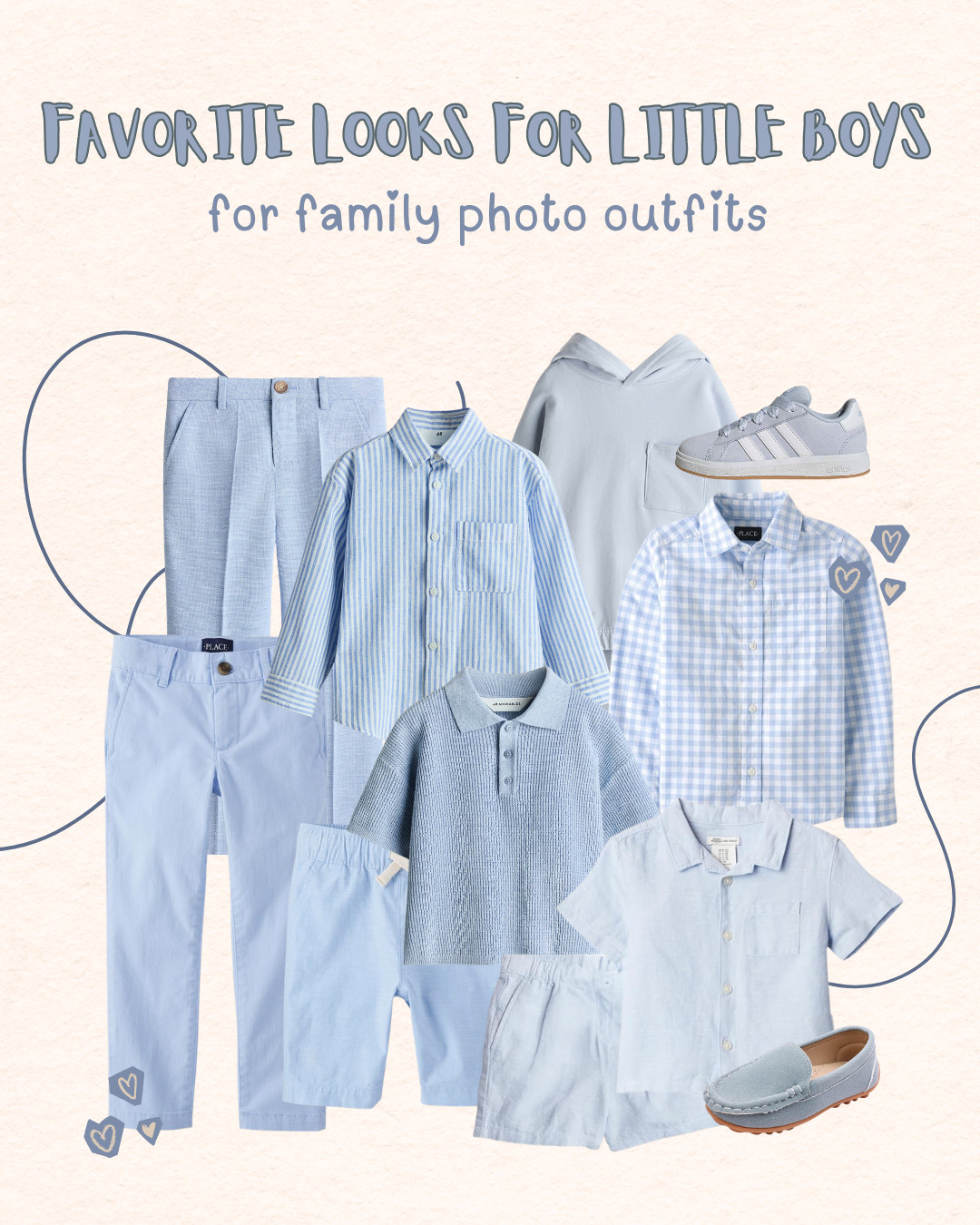 You can't go wrong with light blue outfits for little boys. Soft blue feels fresh, classic, and playful, making it one of the easiest colors to style for family photo outfits, beach sessions, spring portraits, and first birthday photos. Mix stripes, linen, and textured knits for a coordinated look that still feels relaxed and natural. 

 #LTKmomlife #LTKSeasonal #LTKKids