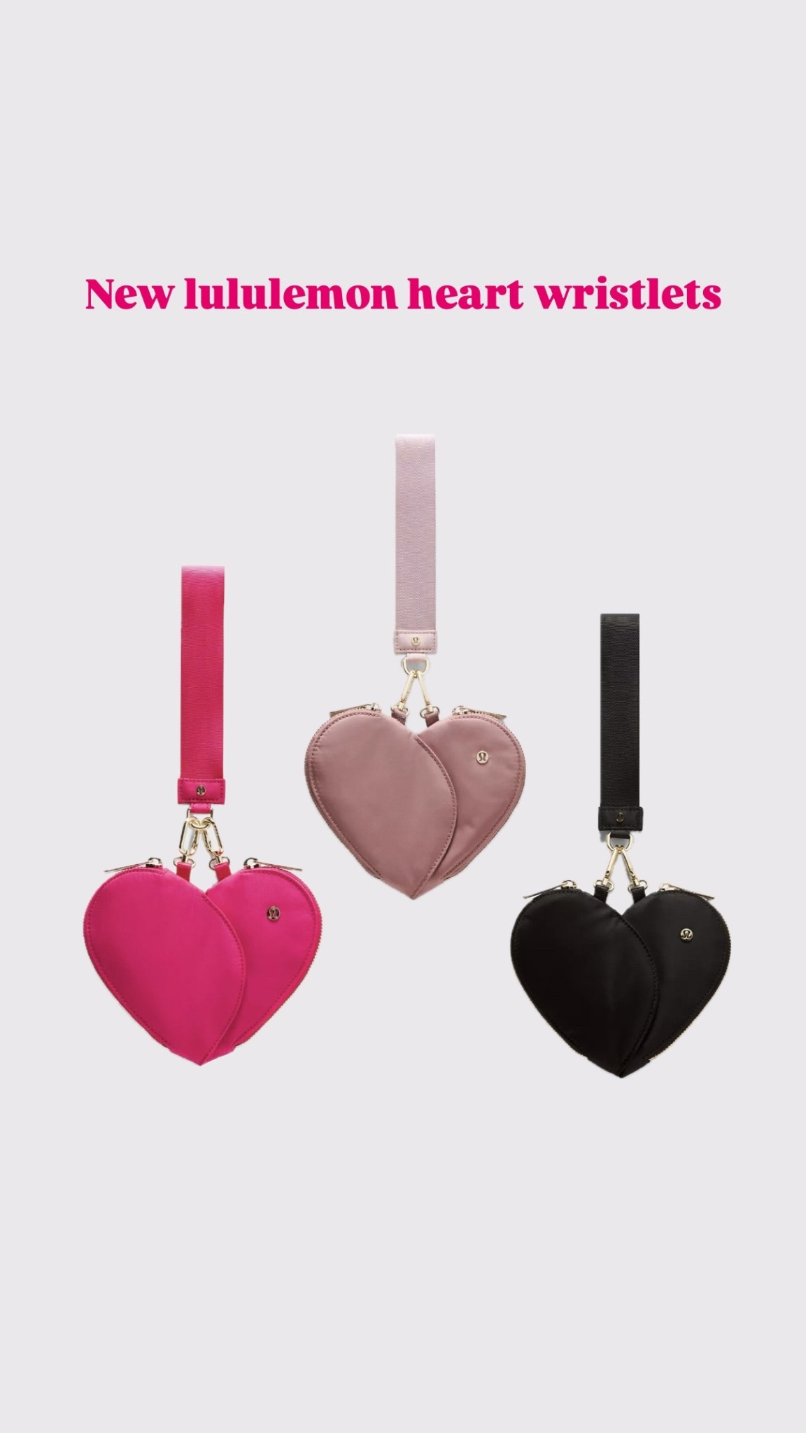 New lululemon heart wristlets! 
Gift idea 