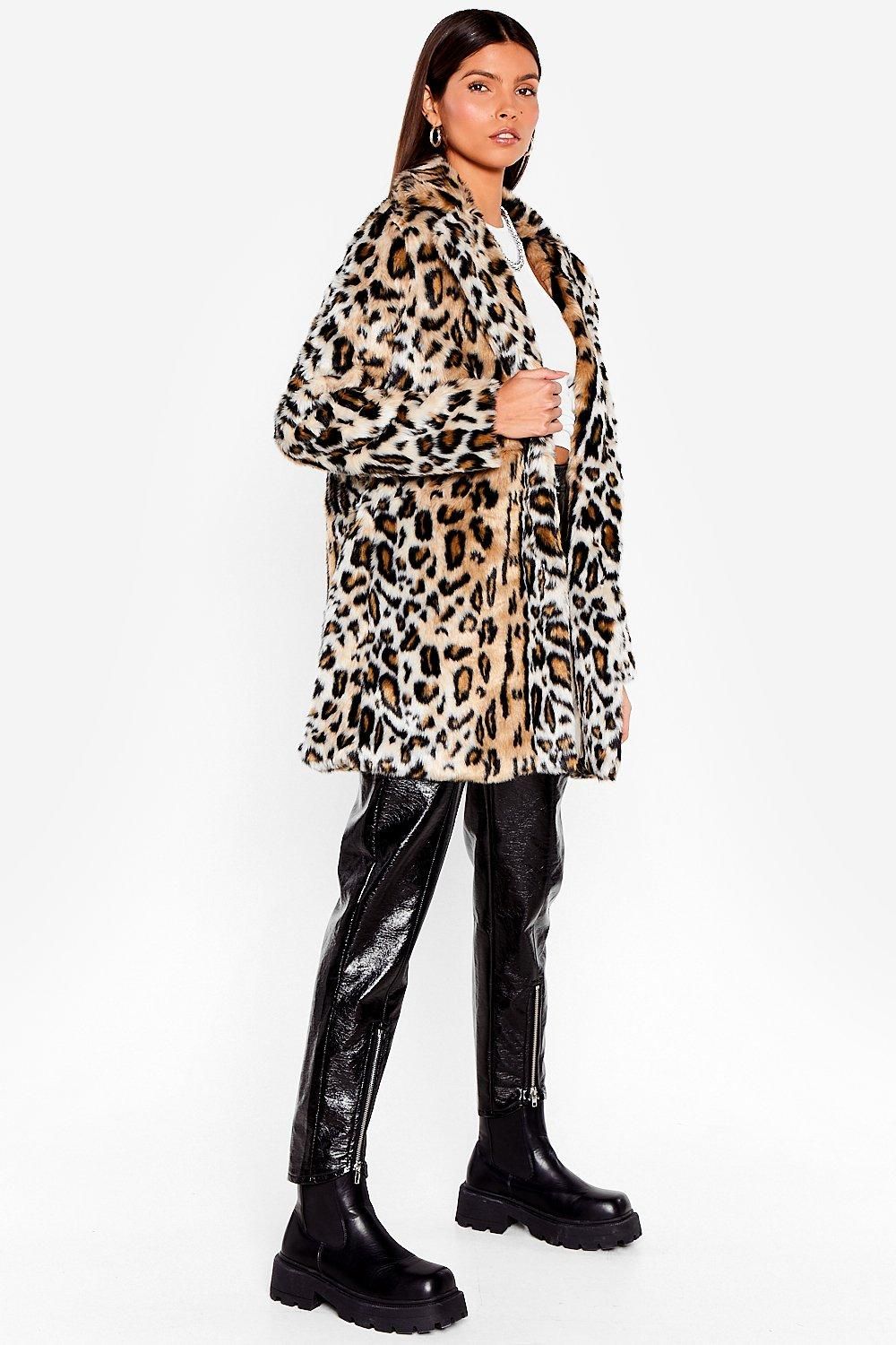 Grrrl Power Faux Fur Leopard Coat | NastyGal (US & CA)