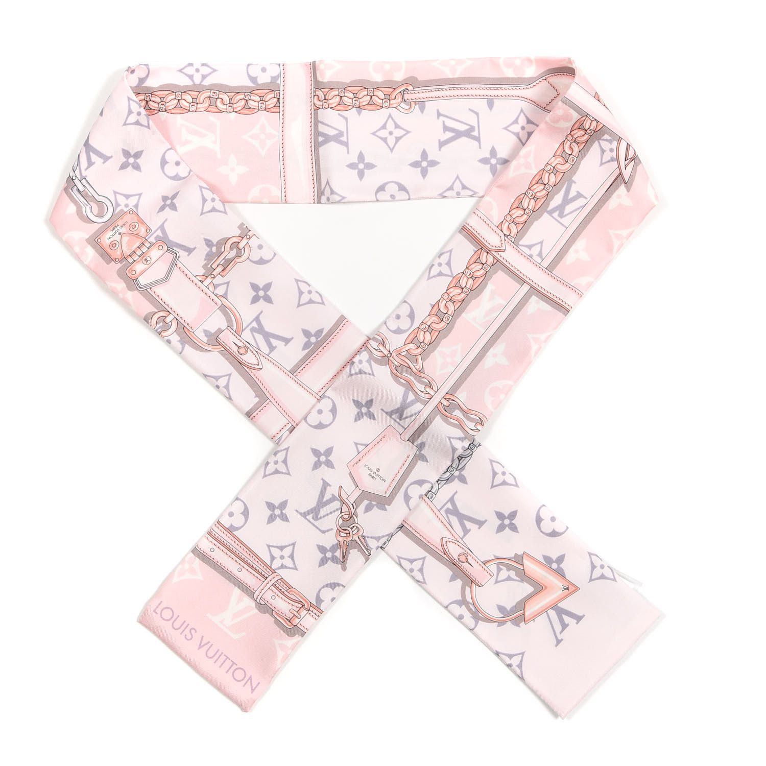 Silk Monogram Confidential Bandeau Light Pink | Fashionphile