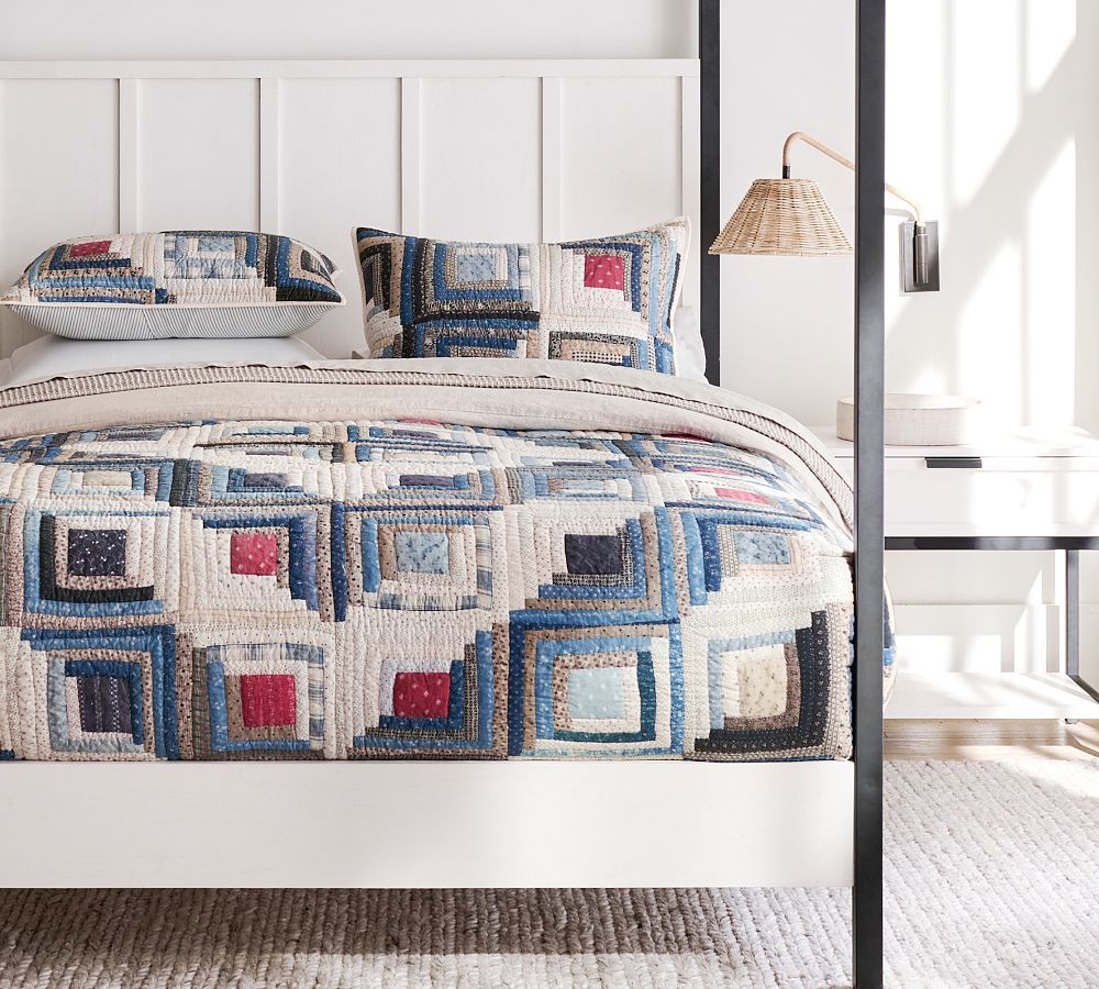 Lassen Handcrafted Quilt | Pottery Barn (US)
