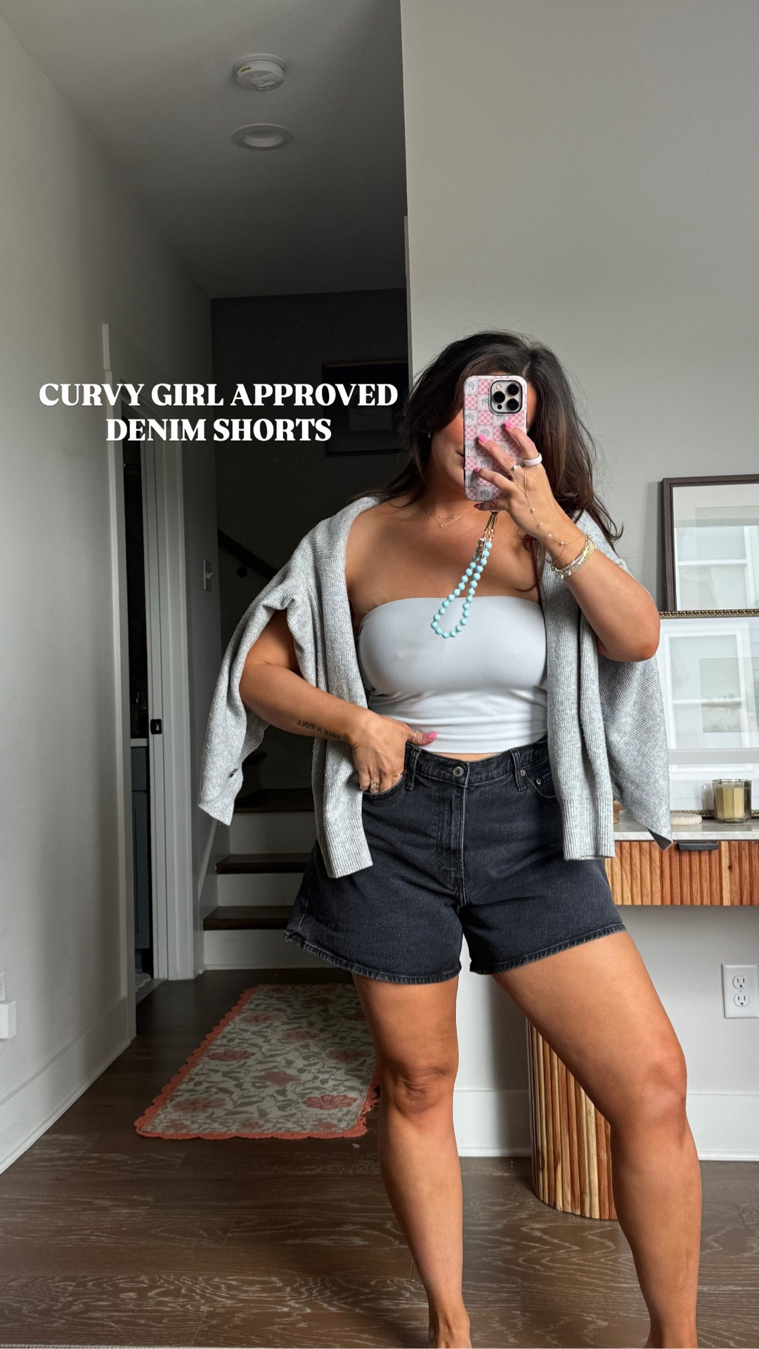 Wearing my fave @abercrombie  shorts 🤍 They’re currently up to 40% off + you can use code: SHORTSAF for an extra 15% off! Swim is on sale too!!

Spring sale, curvy, discount code, denim shorts, cool girl shorts @Marshalls 
 @stevemadden-us

#LTKootd #LTKgrwm #LTKMidsize