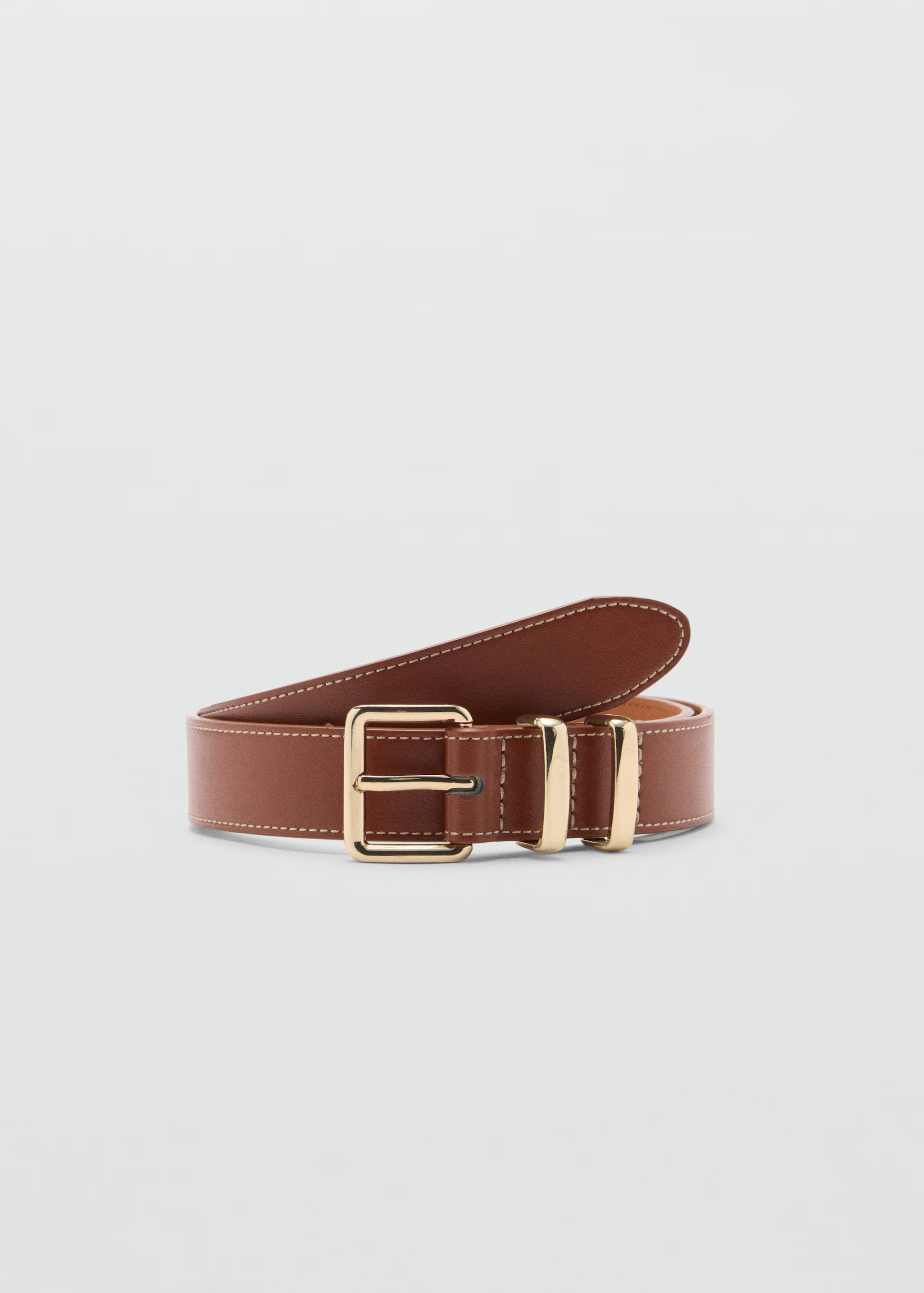 Square buckle belt - Woman | MANGO United Kingdom | MANGO (UK)