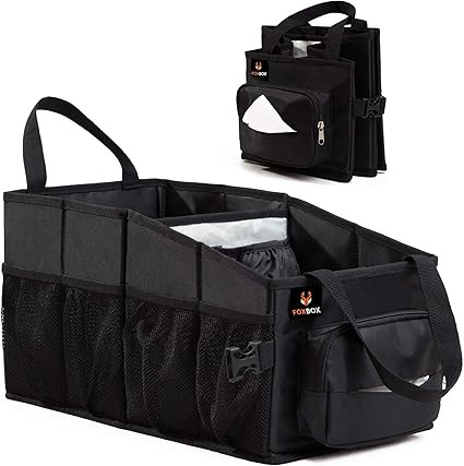 Kids Car Organizer Between Seats - Easy-to-Reach for Back Seat Travel Car Organizer with Tissue B... | Amazon (US)