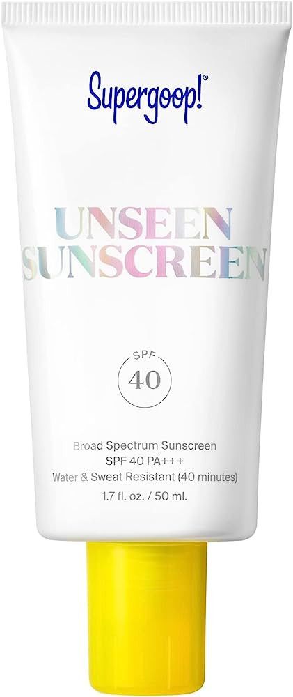 Supergoop! Unseen Sunscreen - SPF 40-1.7 fl oz - Invisible, Broad Spectrum Face Sunscreen - Weigh... | Amazon (US)