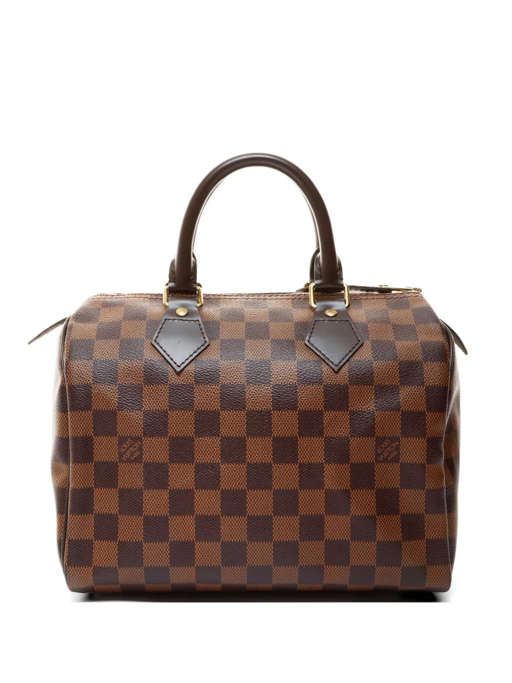 Louis Vuitton Pre-Owned 2013 25 Speedy checkerboard boston bag - Brown | Farfetch Global
