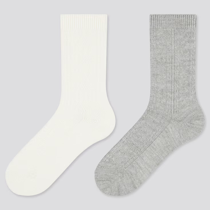 WOMEN HEATTECH CABLE KNIT SOCKS (2 PAIRS) (Online Exclusive) | UNIQLO (US)