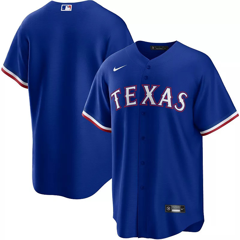 Men's Nike Royal Texas Rangers Alternate Replica Team Logo Jersey, Size: Medium, Blue | Kohl's