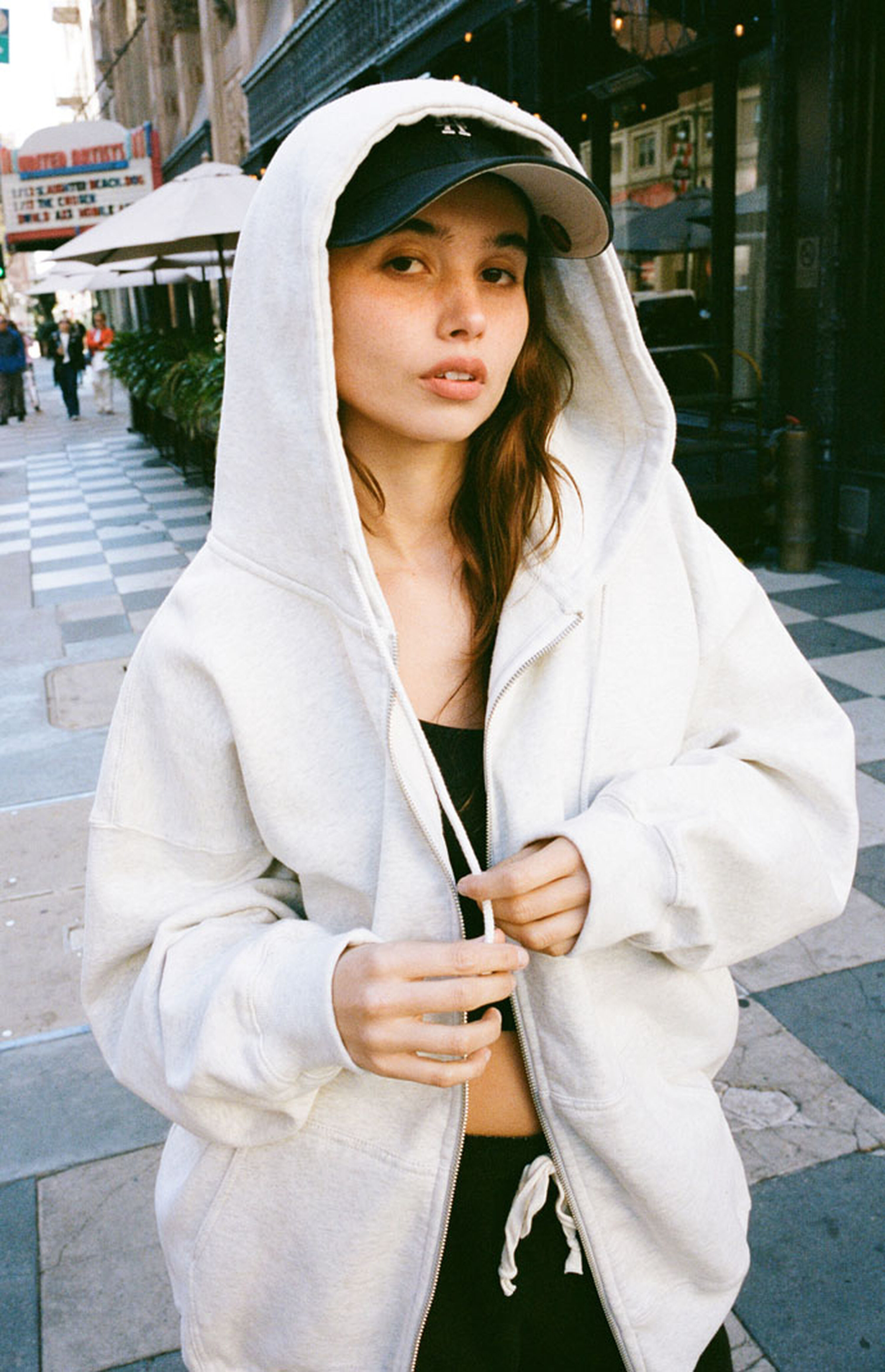 John Galt Light Gray Christy Full Zip Hoodie | PacSun
