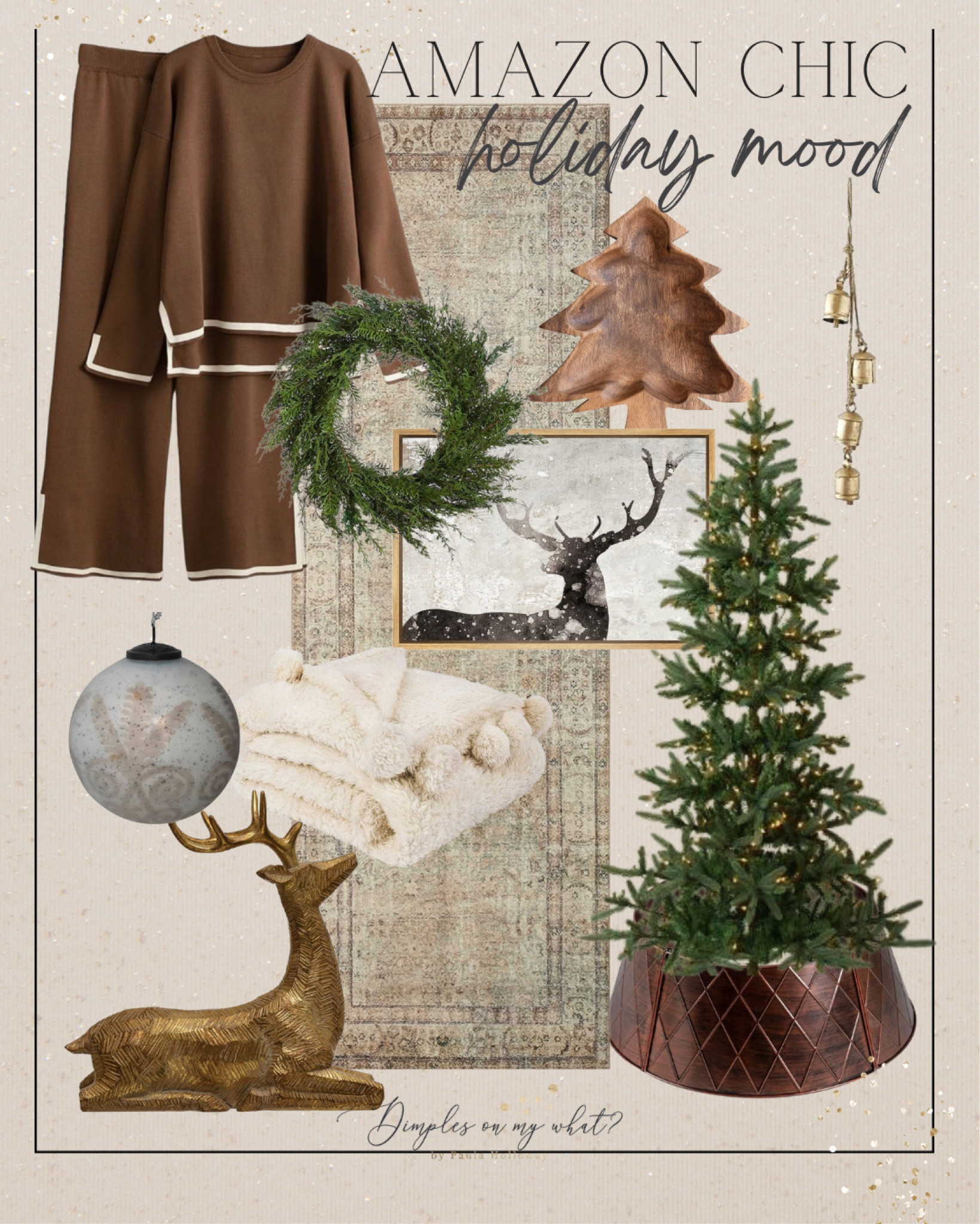 Amazon holiday vibes are warm and rich . 

#fashionandhome 

#LTKHoliday #LTKfindsunder50 #LTKSeasonal