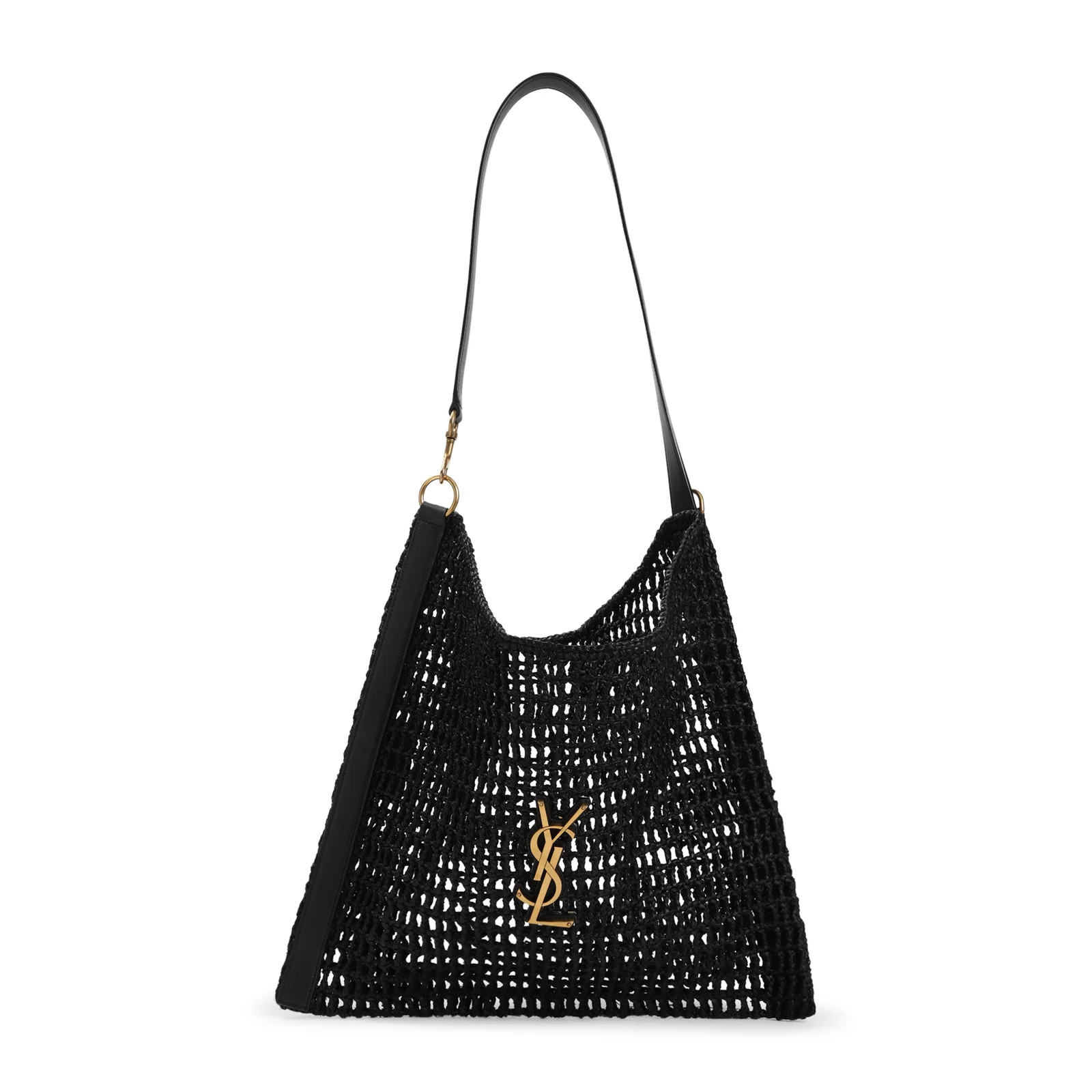 Saint Laurent Logo Plaque Shoulder Bag | Cettire Global