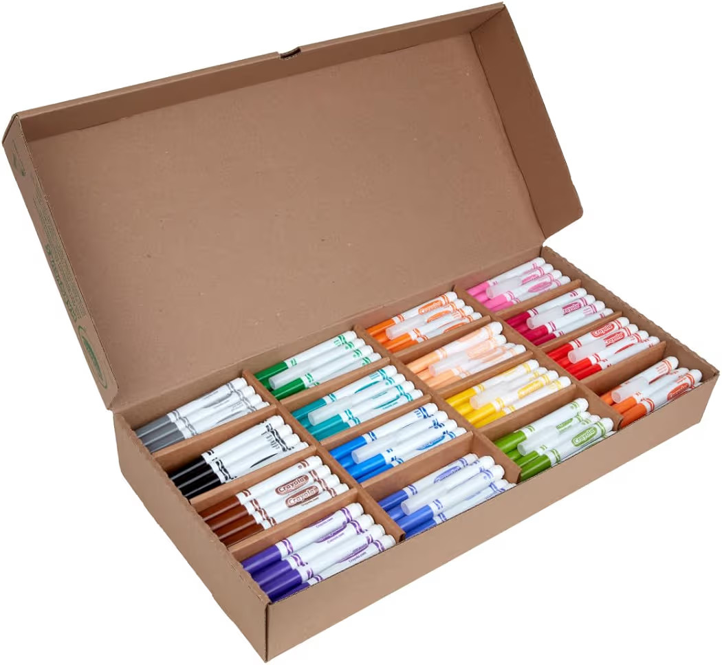 Crayola Broad Line Marker Bulk Classpack, 16 Colours, 256 Count, Arts & Crafts | Amazon (CA)