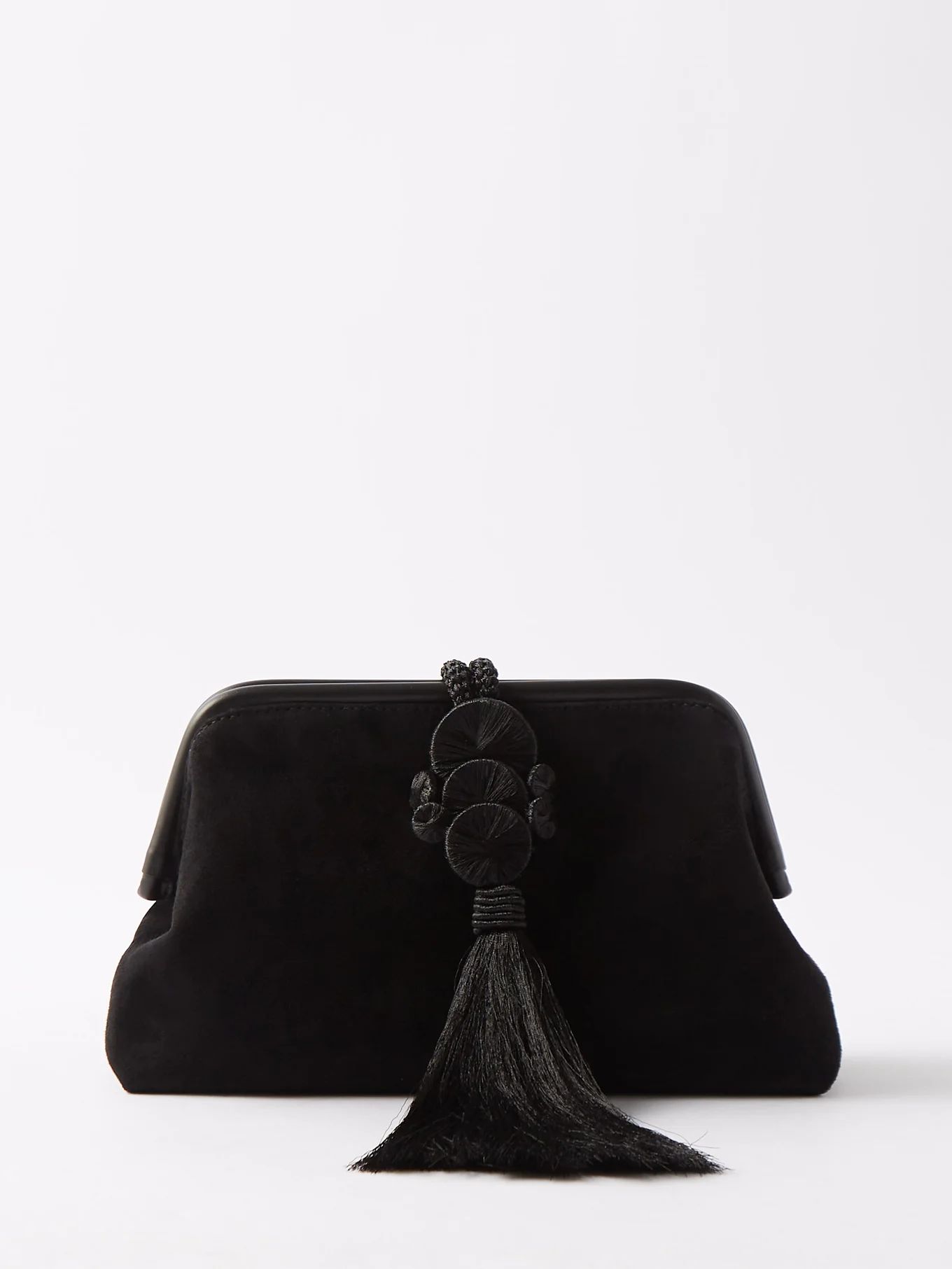 Alessa suede tassel clutch | Serena Uziyel | Matches (US)