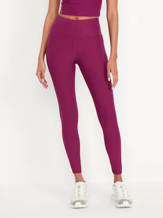 High-Waisted PowerSoft Rib Leggings | Old Navy | Old Navy (US)