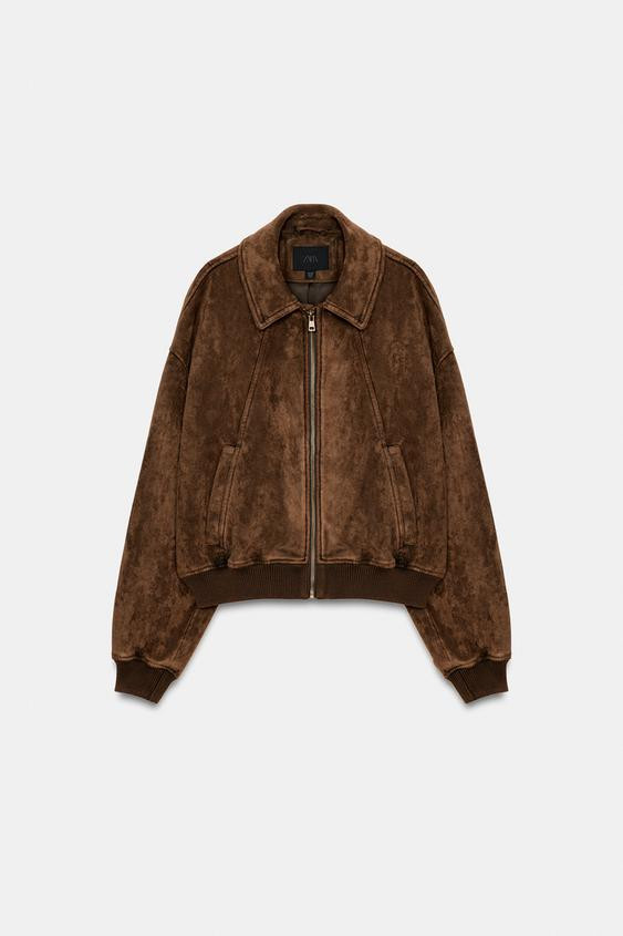 FAUX SUEDE JACKET | Zara US