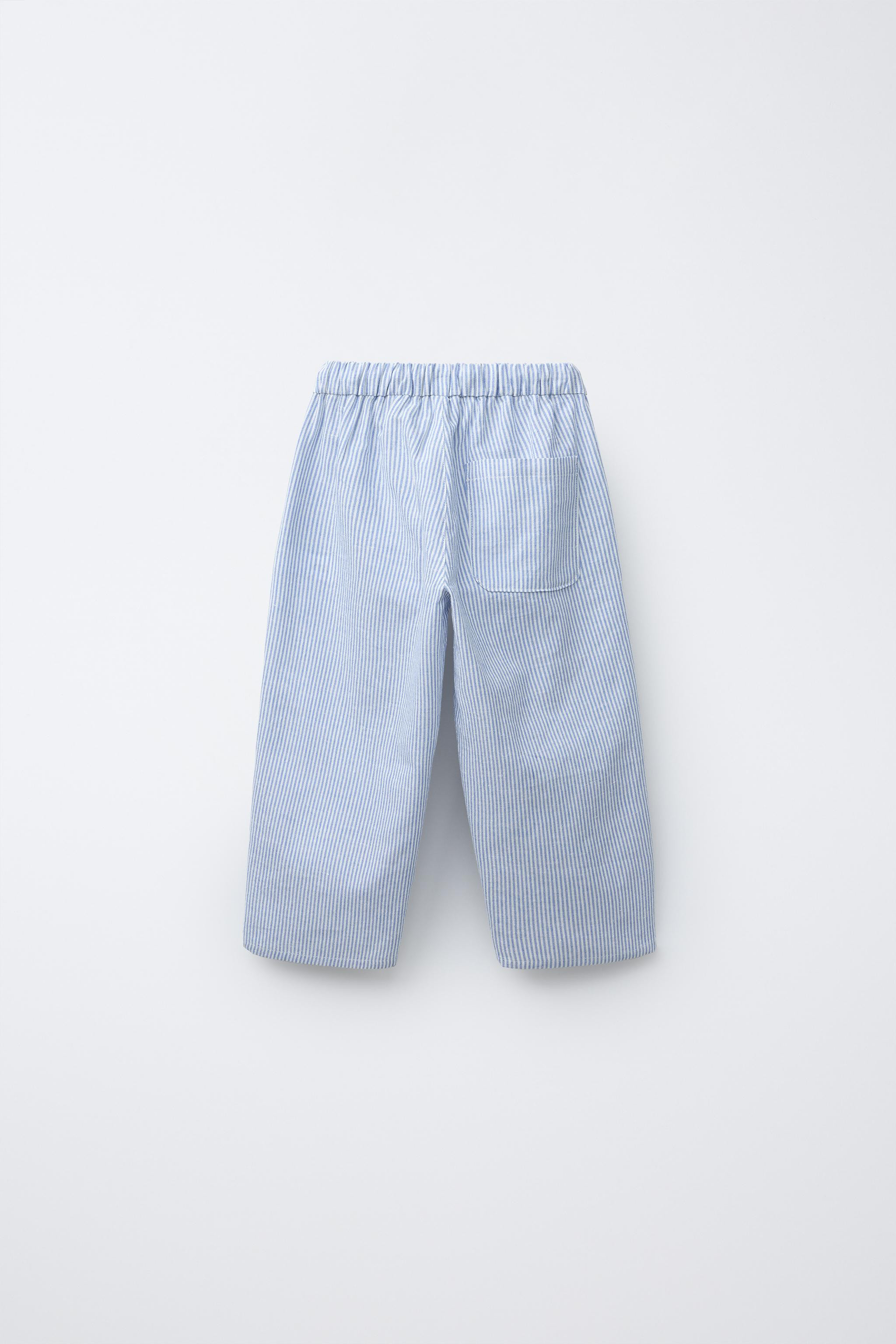 BAGGY COTTON LINEN PANTS | Zara US