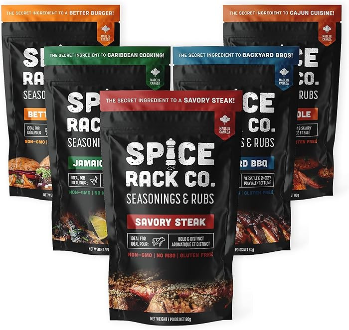Spice Rack Co BBQ Rubs And Spices For Smoking - Grill Smoker Rubs Spices and Seasonings Set, Smok... | Amazon (CA)