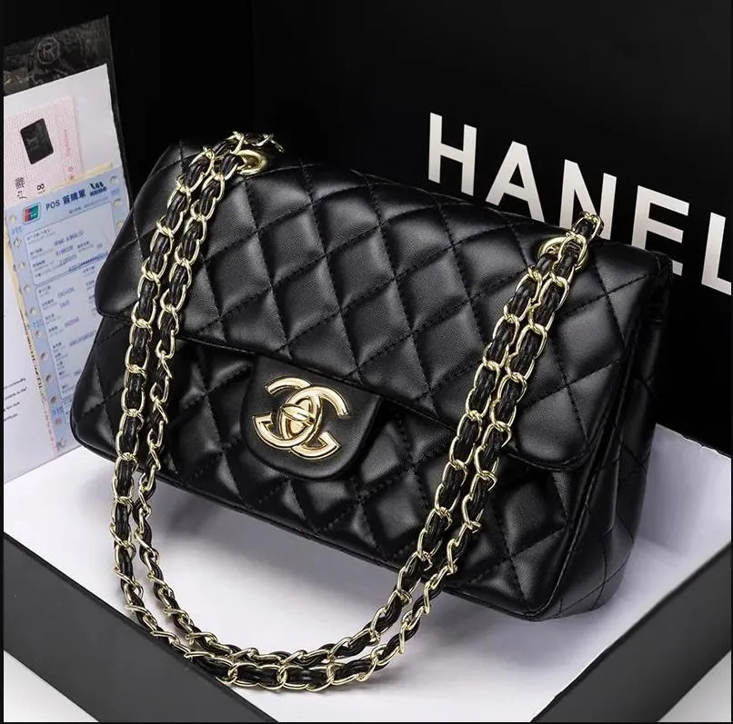 Designer Handbag Shoulder Chain Bag Clutch Flap Totes Bags Wallet Check Velour Thread Purse Doubl... | DHGate