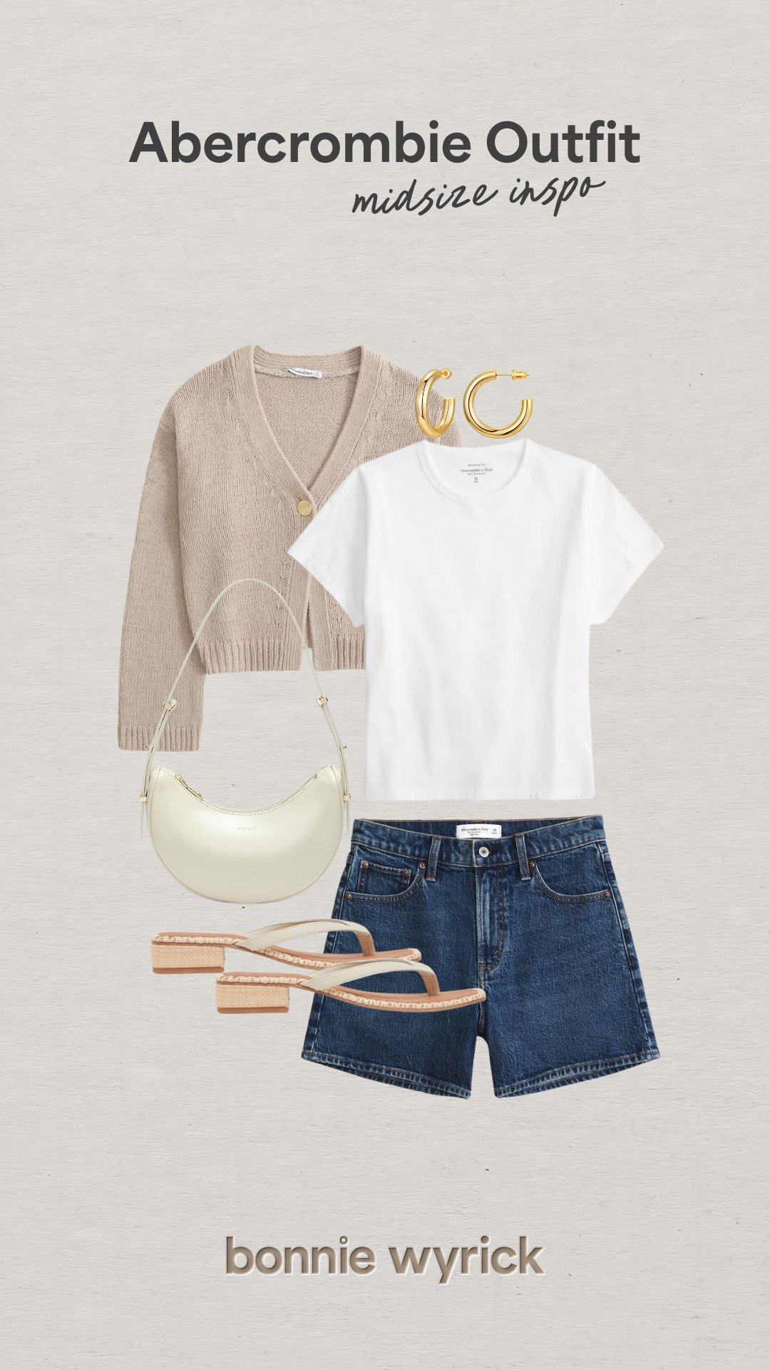 Abercrombie Outfit Inspo, use code AFBONNIE for an extra discount!
-
-
-
Denim shorts, jean shorts, midsize shorts, spring outfit, summer outfit 