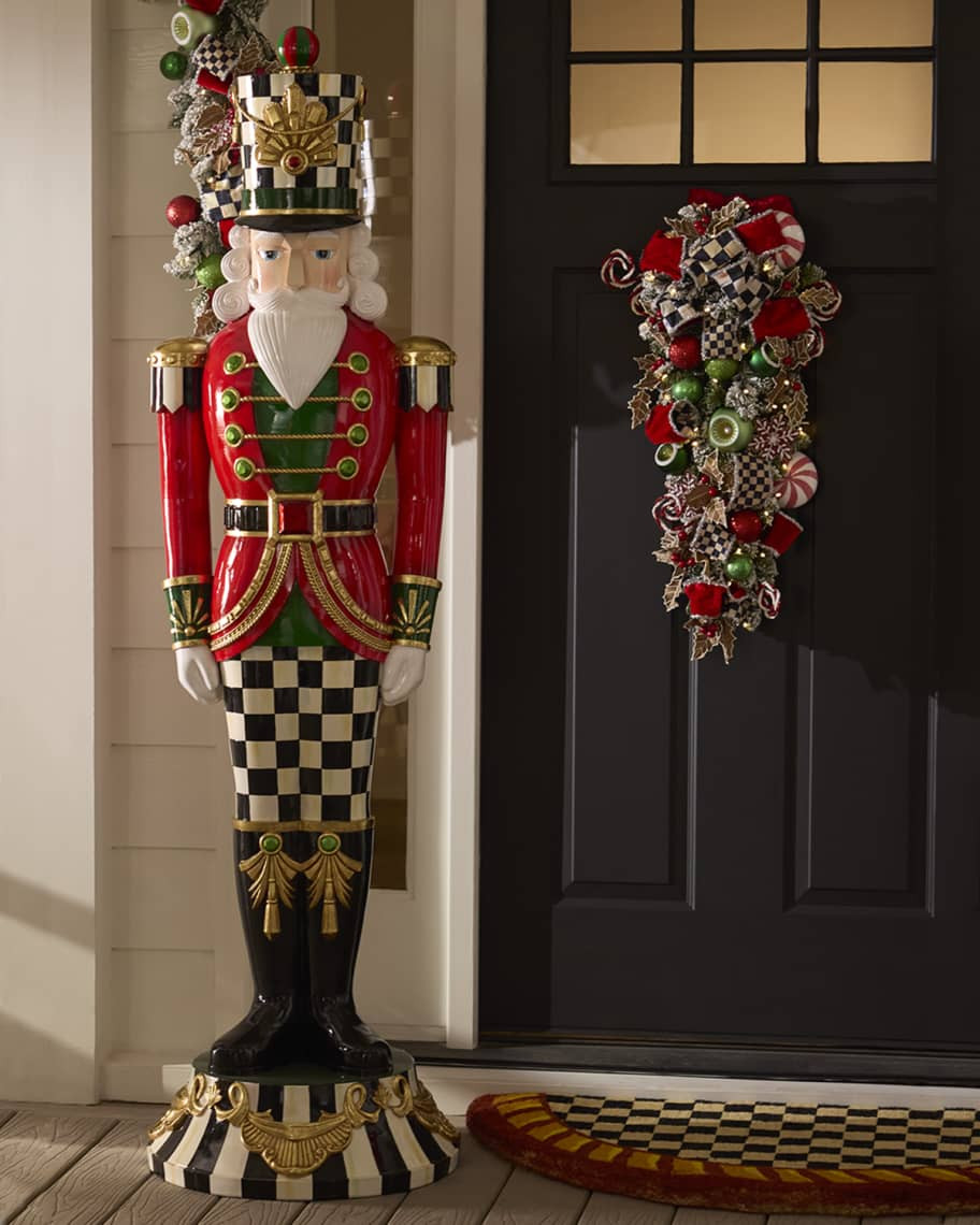 MacKenzie-Childs Classic Courtly Trophy Nutcracker | Neiman Marcus