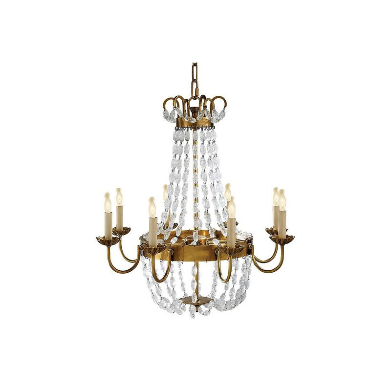 Paris Chandelier, Antiqued Brass | One Kings Lane