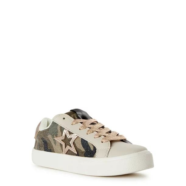 No Boundaries Women's Low Top Star Fashion Sneakers - Walmart.com | Walmart (US)