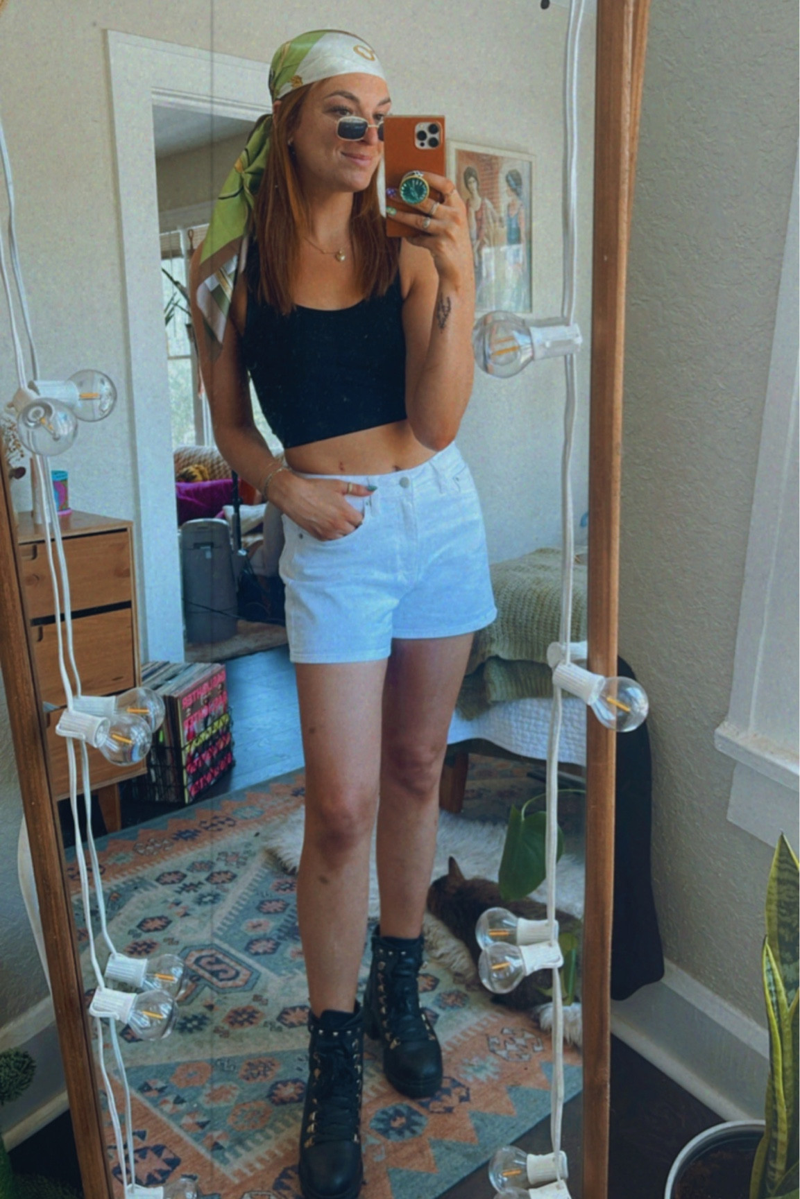 Testing out the silk scarf head wrap trend…thoughts?? 

Trendy, fashion, ootd, beachy, summer 

#LTKunder50 #LTKFind #LTKfit