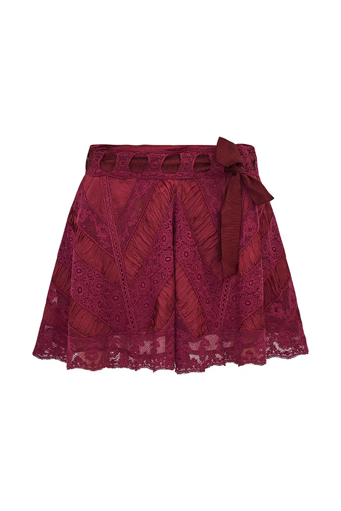 Shayda Lace Mini Skirt | LoveShackFancy