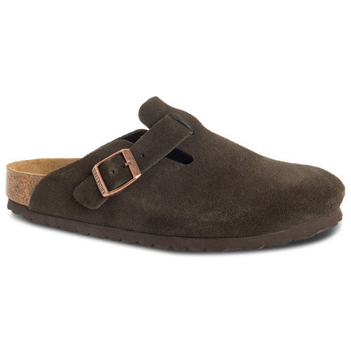 Birkenstock Mens Boston Suede - Mens Shoes Brown/Beige Size 12.0 | Foot Locker CA