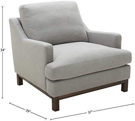 Amazon Brand – Stone & Beam Genesse Living Room Accent Chair, 37"W, Smokey Blue-Grey | Amazon (US)