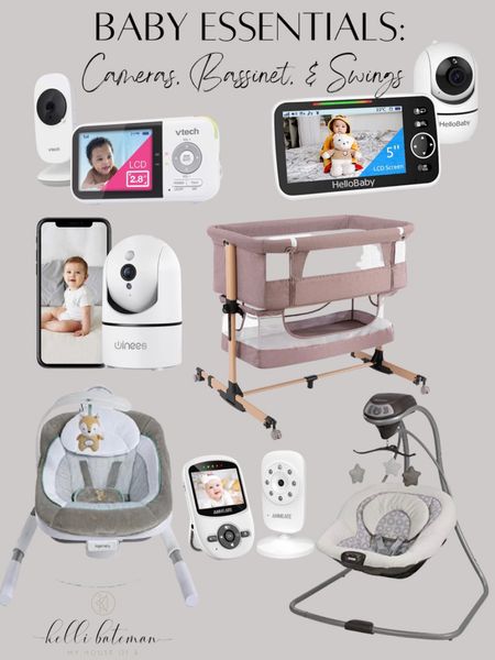 Baby essentials from Amazon. Bassinet, baby swing, baby monitor and camera. 

#LTKkids #LTKbaby #LTKbump