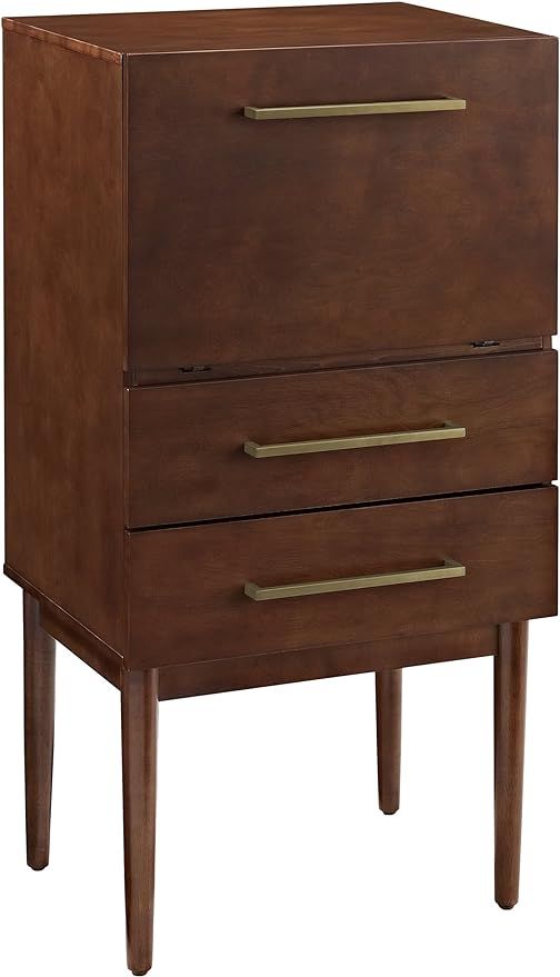 Crosley Furniture Everett Spirit Cabinet, Mahogany | Amazon (US)