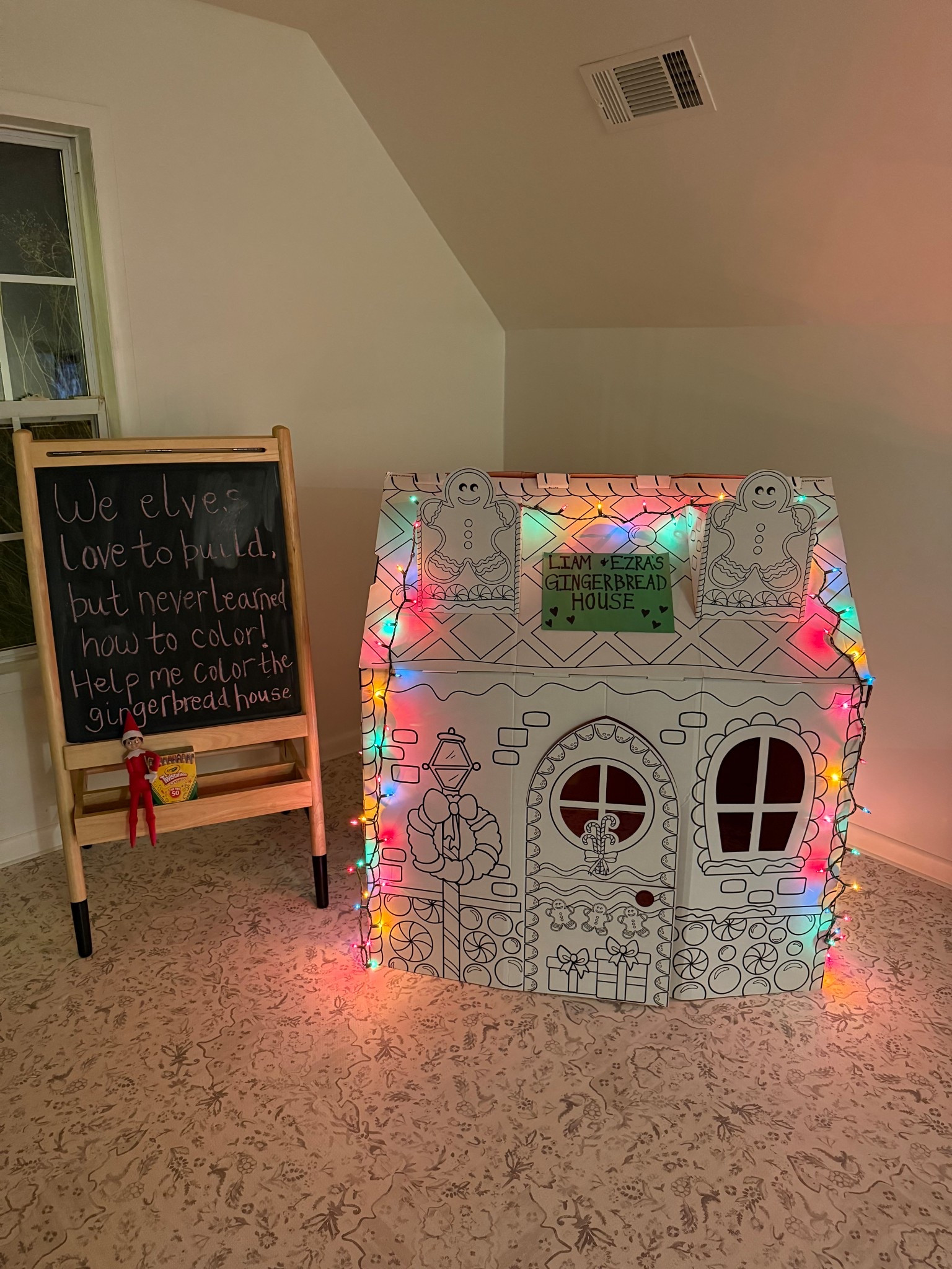 Finally got my hands on the coloring gingerbread house from Walmart! If it’s sold out, I found a similar option on Amazon linked ❤️🫶🏼🎄 my son is OBSESSED and will be coloring for HOURS! 

#LTKSaleAlert #LTKHoliday #LTKFindsUnder50