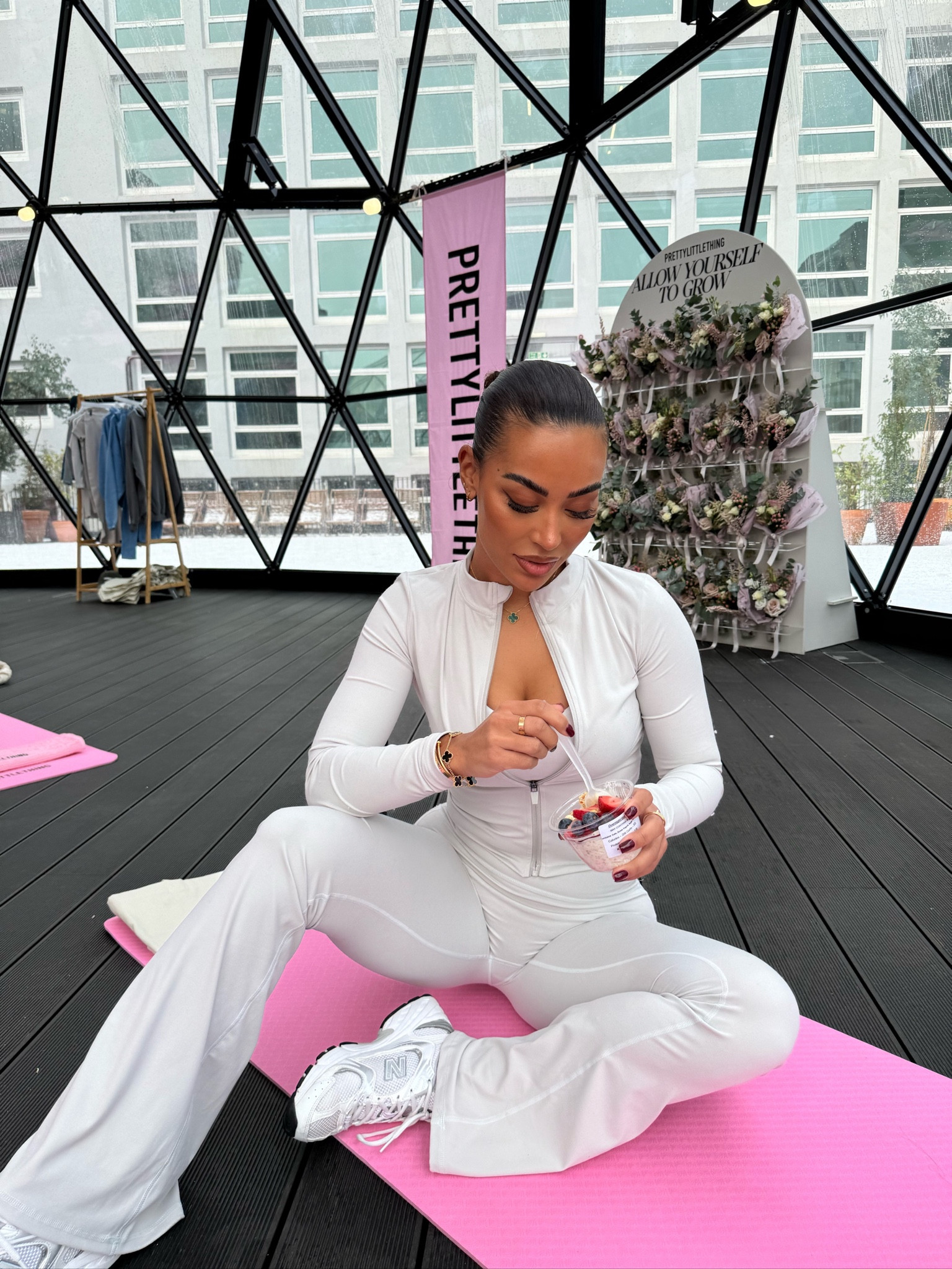 the comfiest light grey set 