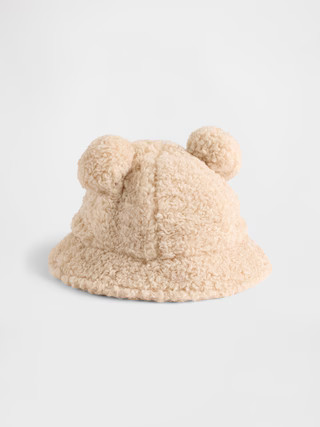 Baby & Toddler Recycled Sherpa Bear Bucket Hat | Gap (US)