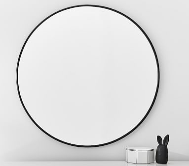 Black Metal Framed Mirror | Pottery Barn Kids