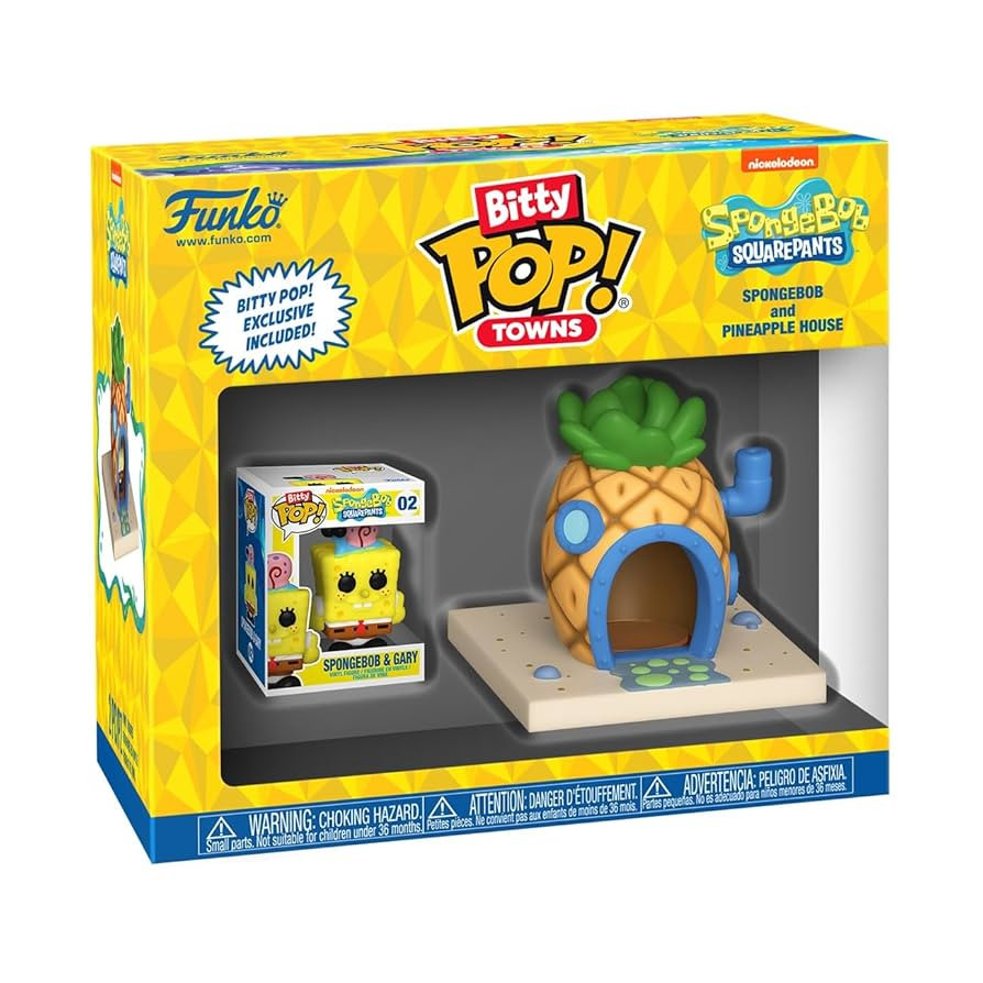 Funko Pop Bitty Town: Spongebob Squarepants - Spongebob Squarepants and Pineapple House - Collect... | Amazon (US)