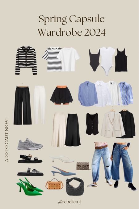 Spring capsule wardrobe inspo! Some essentials to always have in your closet. Rewear your clothes!✨

Everything not liked since the max is 16, see other post for part 2

#LTKbeauty #LTKstyletip #LTKworkwear