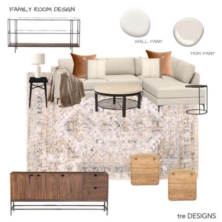 It’s a new year and we are thankful we have  a lot of new designs to share - like this family room design! 
