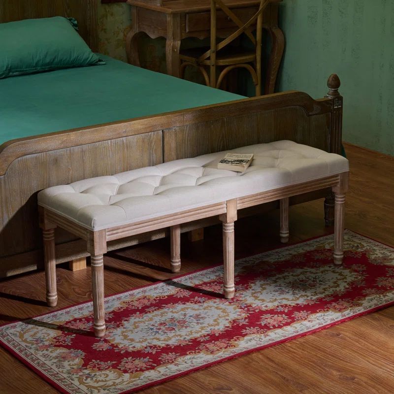Grassi Linen Upholstered Bench | Wayfair North America