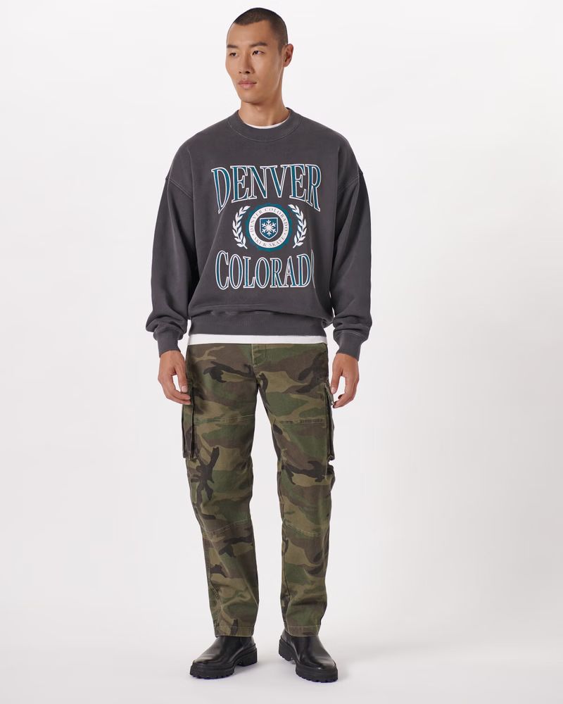 Ski Graphic Crew Sweatshirt | Abercrombie & Fitch (US)