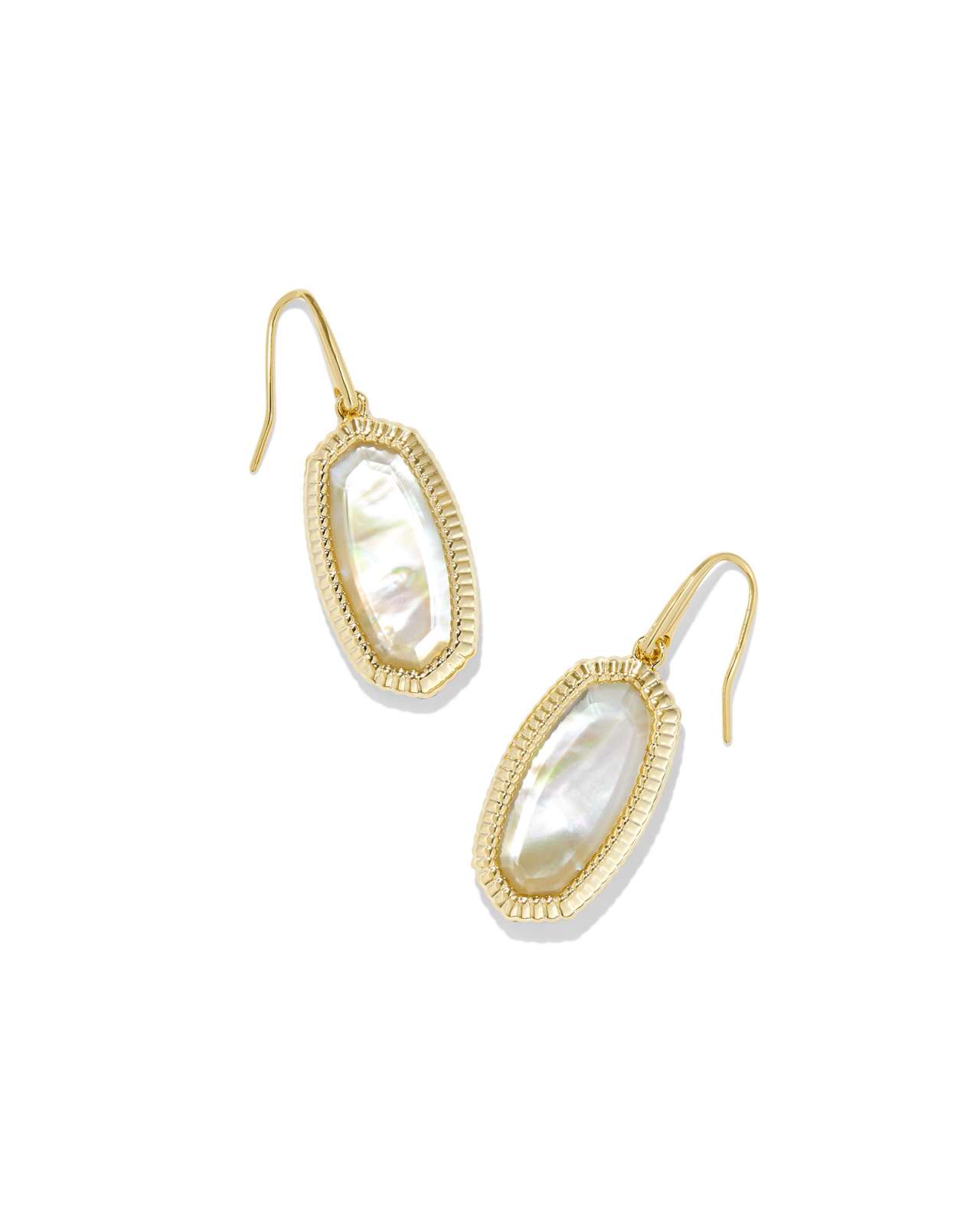 Dani Gold Ridge Frame Drop Earrings in Azalea Illusion | Kendra Scott | Kendra Scott